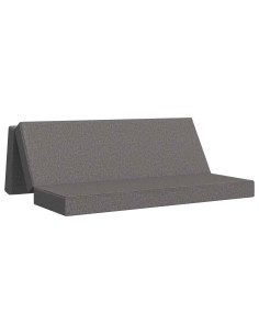 Divano Letto Pieghevole 180 x 67 x 45 cm Grigio Chiaro