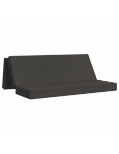 Divano Letto Pieghevole 180 x 67 x 45 cm Grigio Scuro