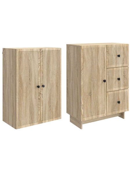 Set di armadi 2 pcs 66 x 34,5 x 90 cm Legno ingegnerizzato