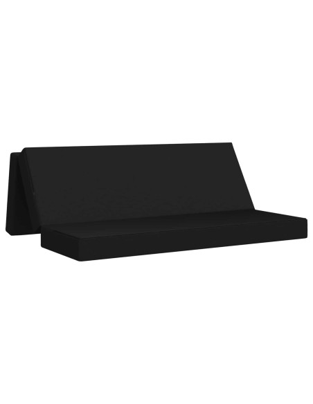 Divano Letto Pieghevole 180 x 67 x 45 cm Nero