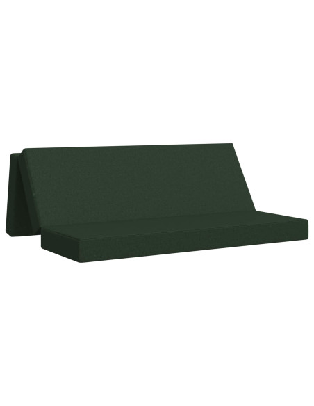Divano Letto Pieghevole 180 x 67 x 45 cm Verde Scuro