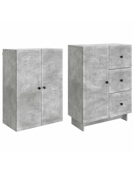 Set di armadi 2 pcs 66 x 34,5 x 90 cm Legno ingegnerizzato