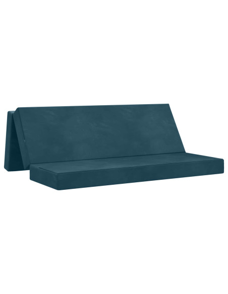 Divano Letto Pieghevole 180 x 67 x 45 cm Blu