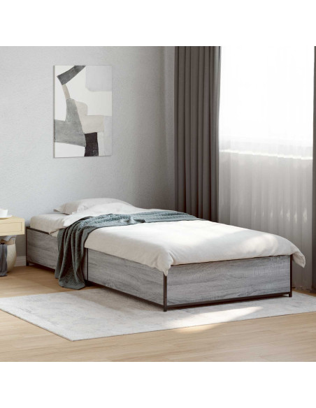 Struttura del letto Sonoma grigio 80 x 200 cm