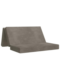 Divano Letto Pieghevole 180 x 67 x 45 cm Grigio Chiaro