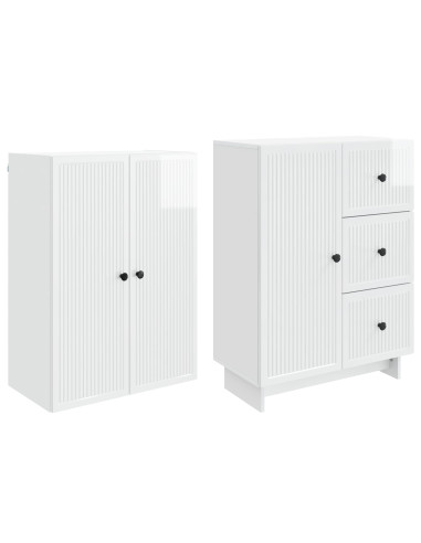 Set di armadi 2 pcs 66 x 34,5 x 90 cm Legno ingegnerizzato
