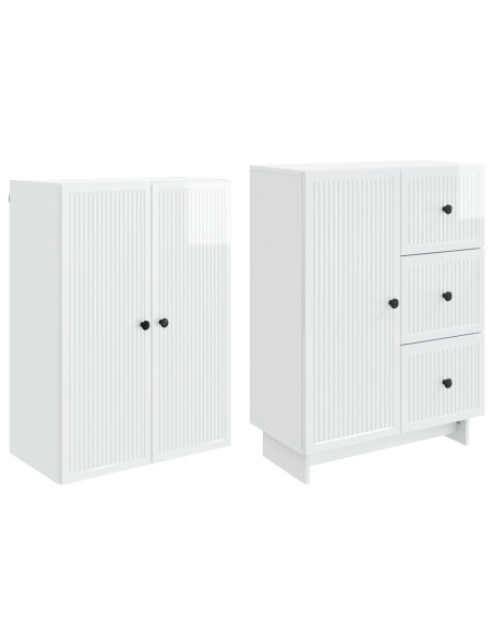 Set di armadi 2 pcs 66 x 34,5 x 90 cm Legno ingegnerizzato