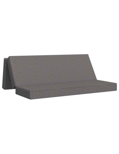 Divano Letto Pieghevole 200 x 67 x 45 cm Grigio Chiaro