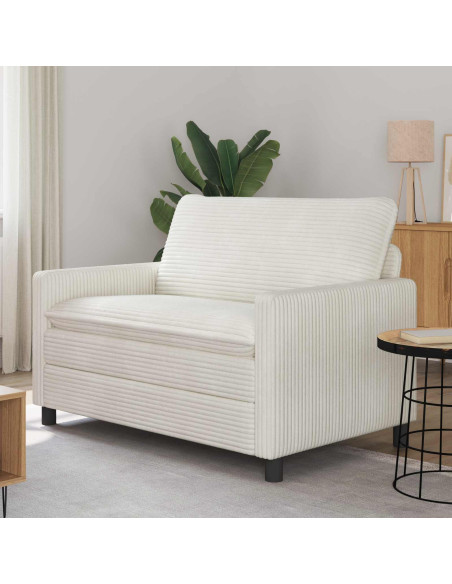 Divano Crema 126 x 81 x 87,5 cm Poliestere