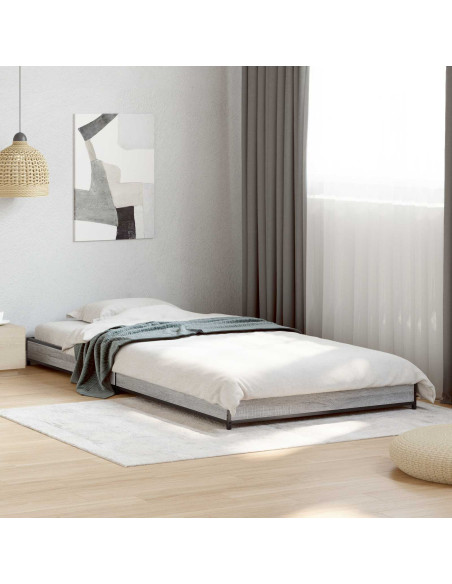 Struttura del letto Sonoma grigio 80 x 200 cm