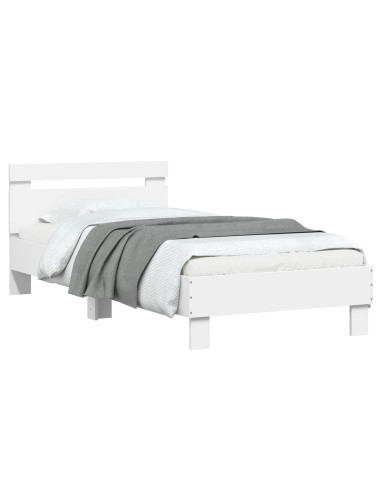 Struttura letto con testata Bianco 80 x 200 cm