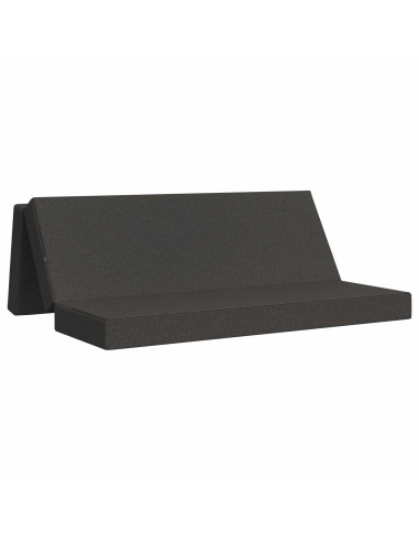 Divano Letto Pieghevole 200 x 67 x 45 cm Grigio Scuro