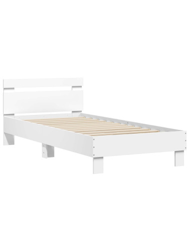 Struttura letto con testata Bianco 80 x 200 cm
