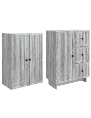 Set di armadi 2 pcs 66 x 34,5 x 90 cm Legno ingegnerizzato