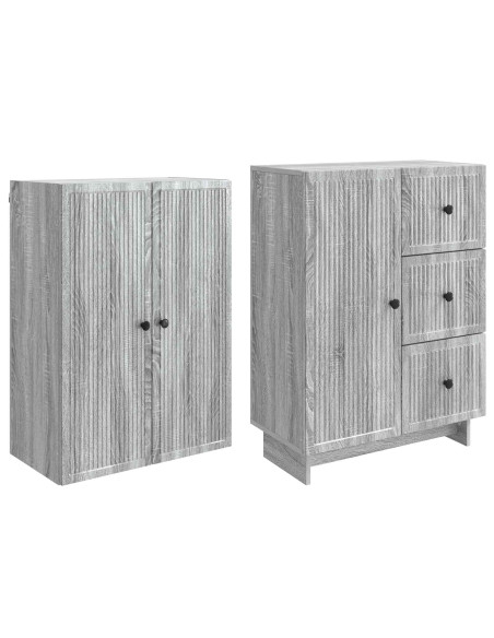 Set di armadi 2 pcs 66 x 34,5 x 90 cm Legno ingegnerizzato