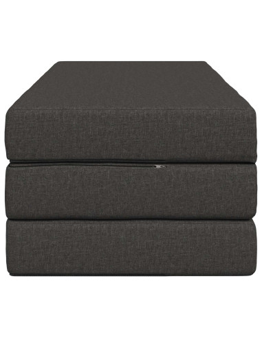 Divano Letto Pieghevole 160 x 67 x 45 cm Grigio Scuro