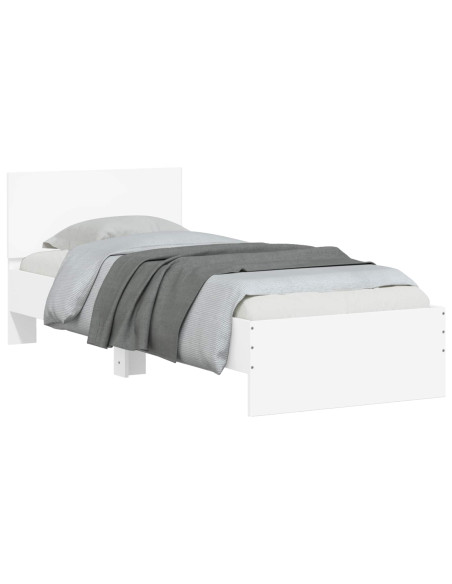 Struttura letto con testata Bianco 80 x 200 cm