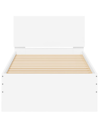 Struttura letto con testata Bianco 80 x 200 cm