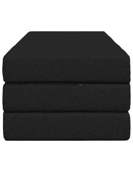 Divano Letto Pieghevole 160 x 67 x 45 cm Nero