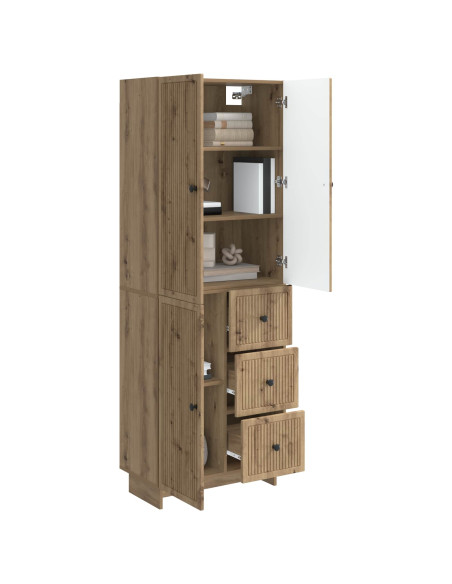 Set di armadi 2 pcs 66 x 34,5 x 90 cm Legno ingegnerizzato
