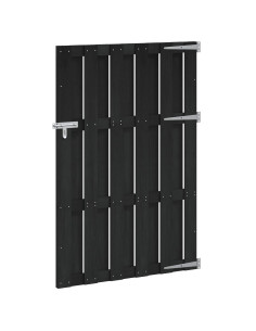 Cancello da giardino 100 x 150 cm WPC e Alluminio Nero