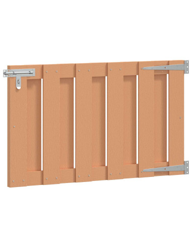 Cancello da giardino 100 x 60 cm WPC e Alluminio Marrone