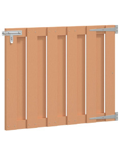 Cancello da giardino 100 x 80 cm WPC e Alluminio Marrone