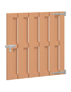 Cancello da giardino 100 x 100 cm WPC e Alluminio Marrone