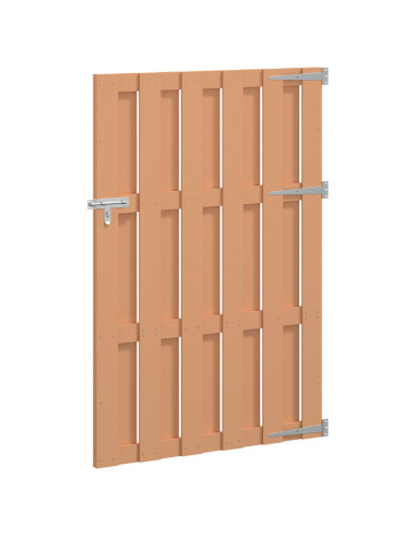 Cancello da giardino 100 x 150 cm WPC e Alluminio Marrone