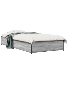 Struttura del letto Sonoma grigio 80 x 200 cm 2