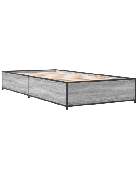 Struttura del letto Sonoma grigio 80 x 200 cm