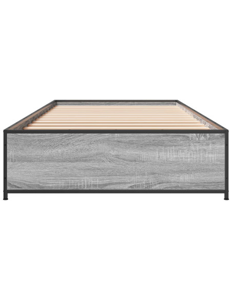 Struttura del letto Sonoma grigio 80 x 200 cm