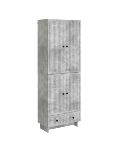 Set di armadi 2 pcs Grigio Cemento 66 x 34,5 x 95 cm
