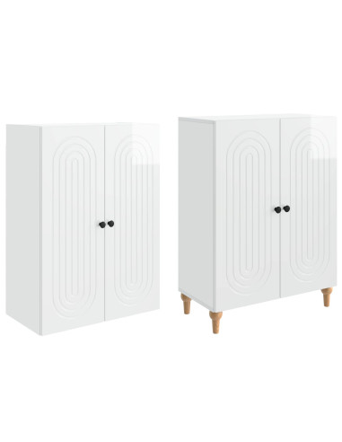Set di armadi 2 pcs 66 x 34,5 x 90 cm Legno ingegnerizzato