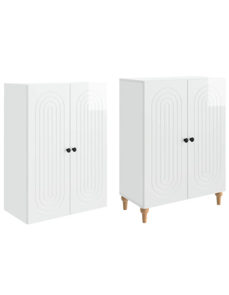 Set di armadi 2 pcs 66 x 34,5 x 90 cm Legno ingegnerizzato