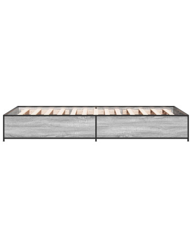 Struttura del letto Sonoma grigio 80 x 200 cm