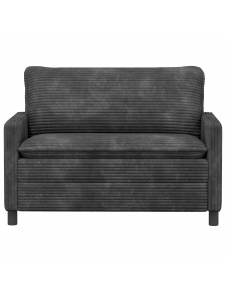 Divano Grigio Scuro 126 x 81 x 87,5 cm Poliestere