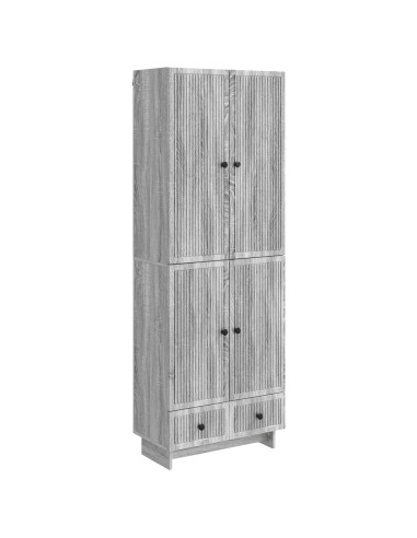 Set di armadi 2 pcs Sonoma grigio 66 x 34,5 x 95 cm