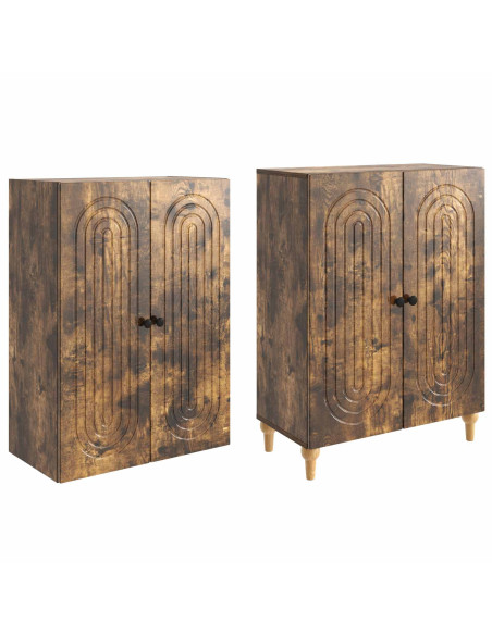 Set di armadi 2 pcs 66 x 34,5 x 90 cm Legno ingegnerizzato