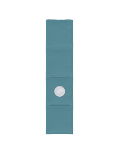 Letto con Tunnel 4 pcs Rovere Artigianale e Blu Chiaro