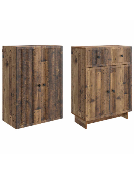Set di armadi 2 pcs 66 x 34,5 x 90 cm Legno ingegnerizzato