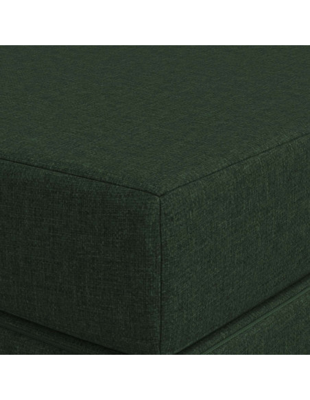Divano Letto Pieghevole 180 x 67 x 45 cm Verde Scuro