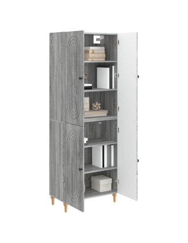 Set di armadi 2 pcs 66 x 34,5 x 90 cm Legno ingegnerizzato