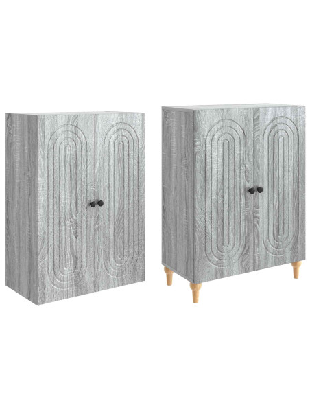 Set di armadi 2 pcs 66 x 34,5 x 90 cm Legno ingegnerizzato
