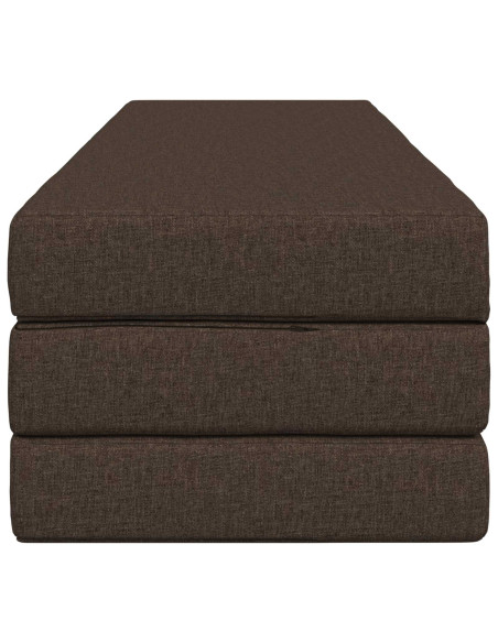 Divano Letto Pieghevole 180 x 67 x 45 cm Tortora