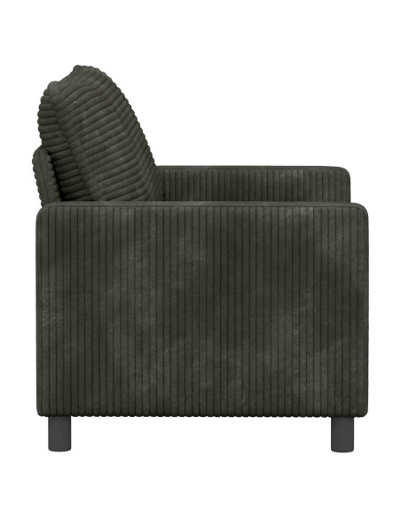 Divano Antracite 126 x 81 x 87,5 cm Poliestere