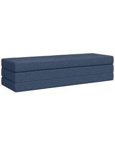 Divano Letto Pieghevole 180 x 67 x 45 cm Blu 2