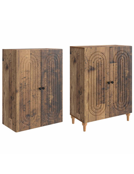 Set di armadi 2 pcs 66 x 34,5 x 90 cm Legno ingegnerizzato