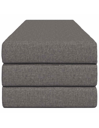 Divano Letto Pieghevole 180 x 67 x 45 cm Grigio Chiaro