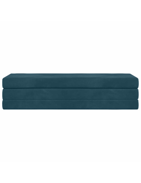 Divano Letto Pieghevole 180 x 67 x 45 cm Blu